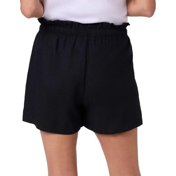 NWOT Black Linen Women's L Rayon Shorts By Hang Ten Casual - Picture 2 of 7